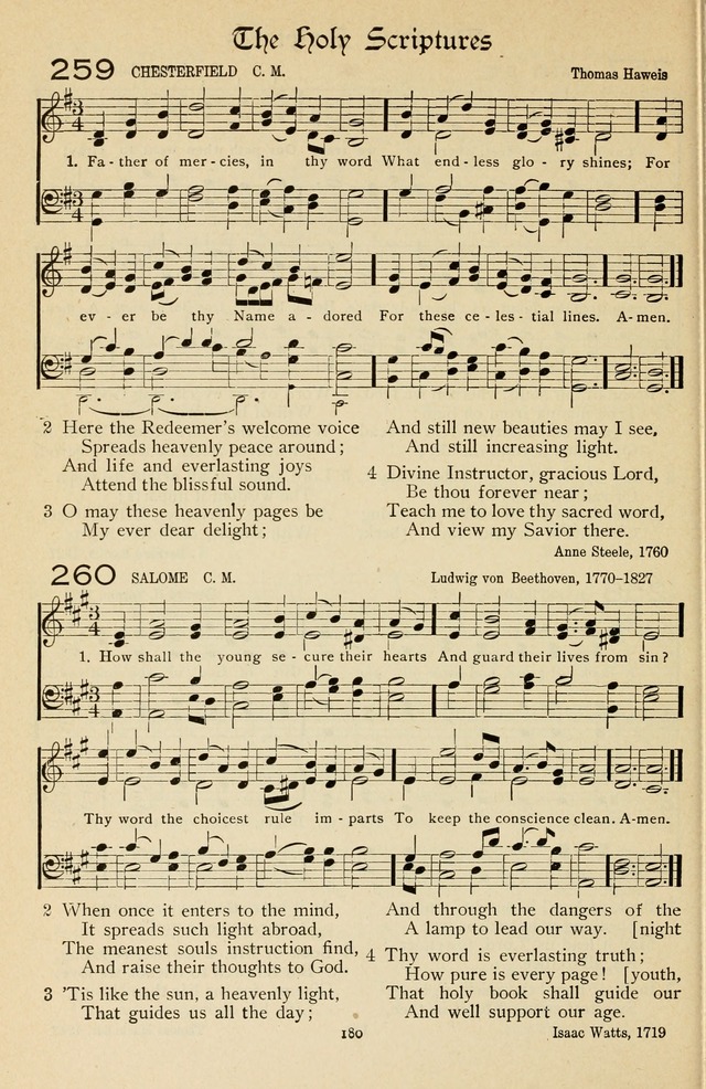 The Sanctuary Hymnal, published by Order of the General Conference of the United Brethren in Christ page 181