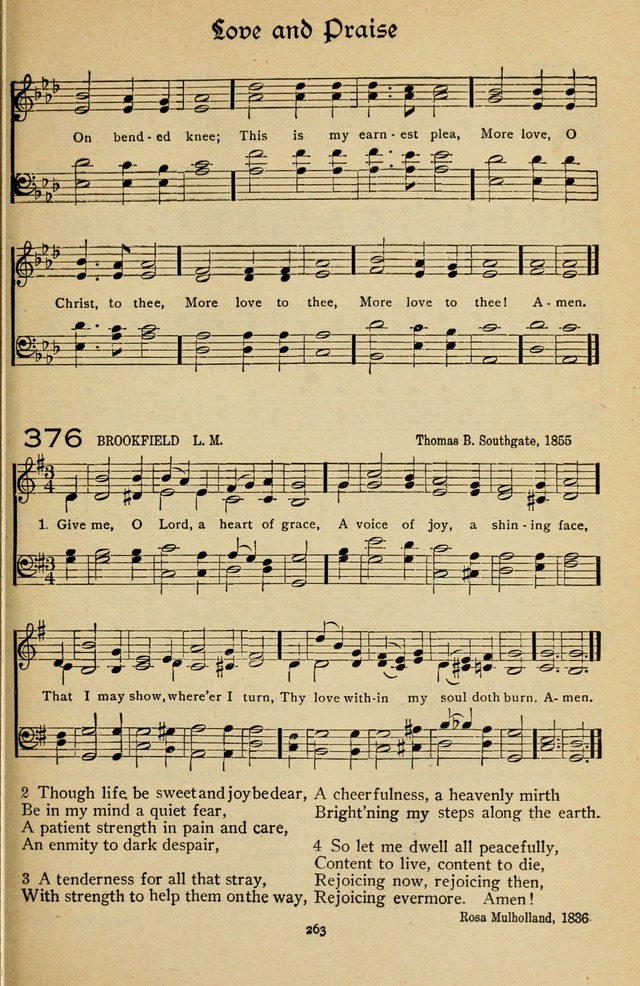 The Sanctuary Hymnal, published by Order of the General Conference of the United Brethren in Christ page 264
