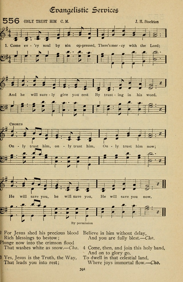 The Sanctuary Hymnal, published by Order of the General Conference of the United Brethren in Christ page 392