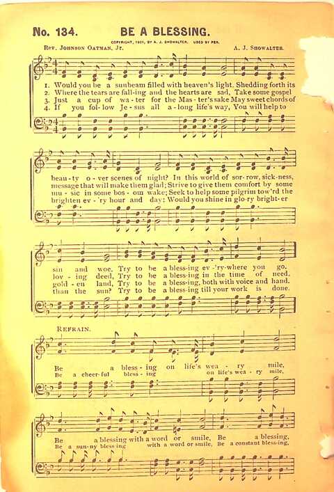 Sing His Praise: for the church, Sunday school and all religious assemblies page 134