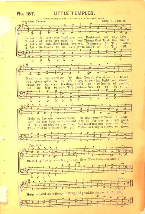 Sing His Praise: for the church, Sunday school and all religious assemblies page 159