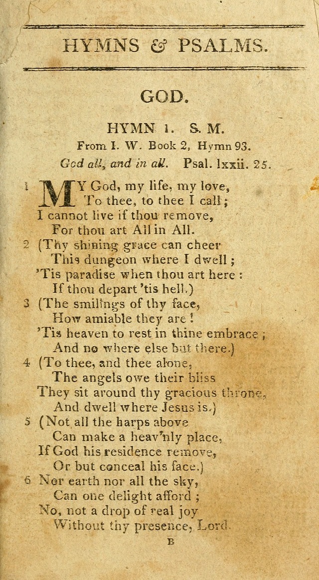 A Selection of Hymns & Psalms: from the most approved authors: principally from Watts & Rippon: together with originals page 21