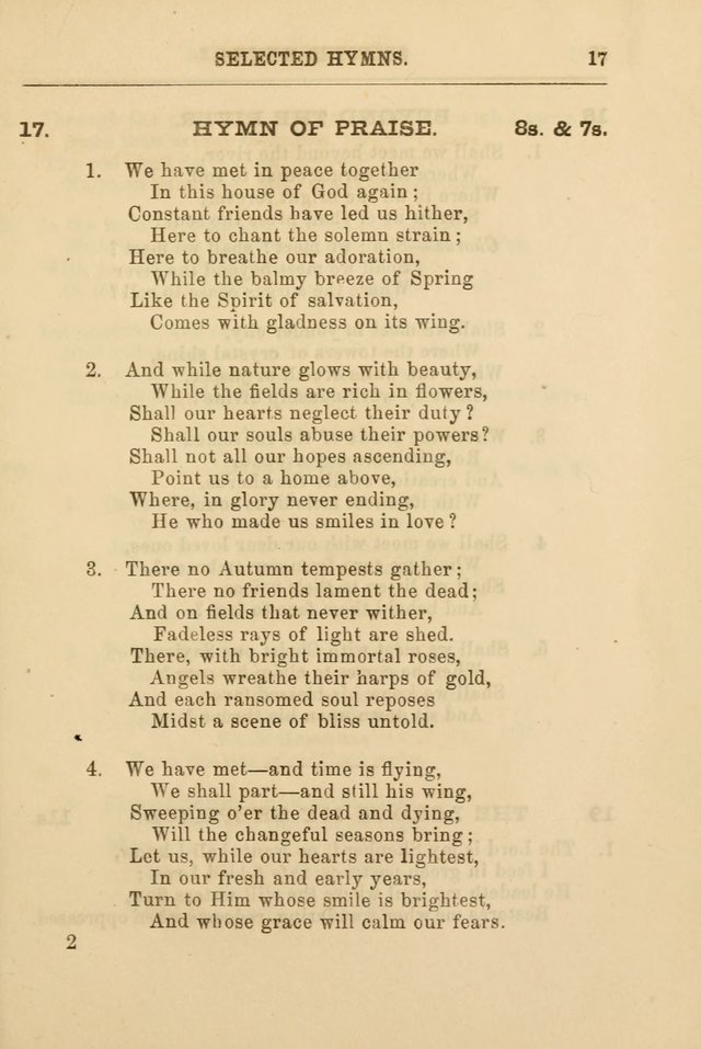 A Selection of Hymns: printed only for the use of the sabbath school of the Tenth Presbyterian Church, of Philadelphia page 24