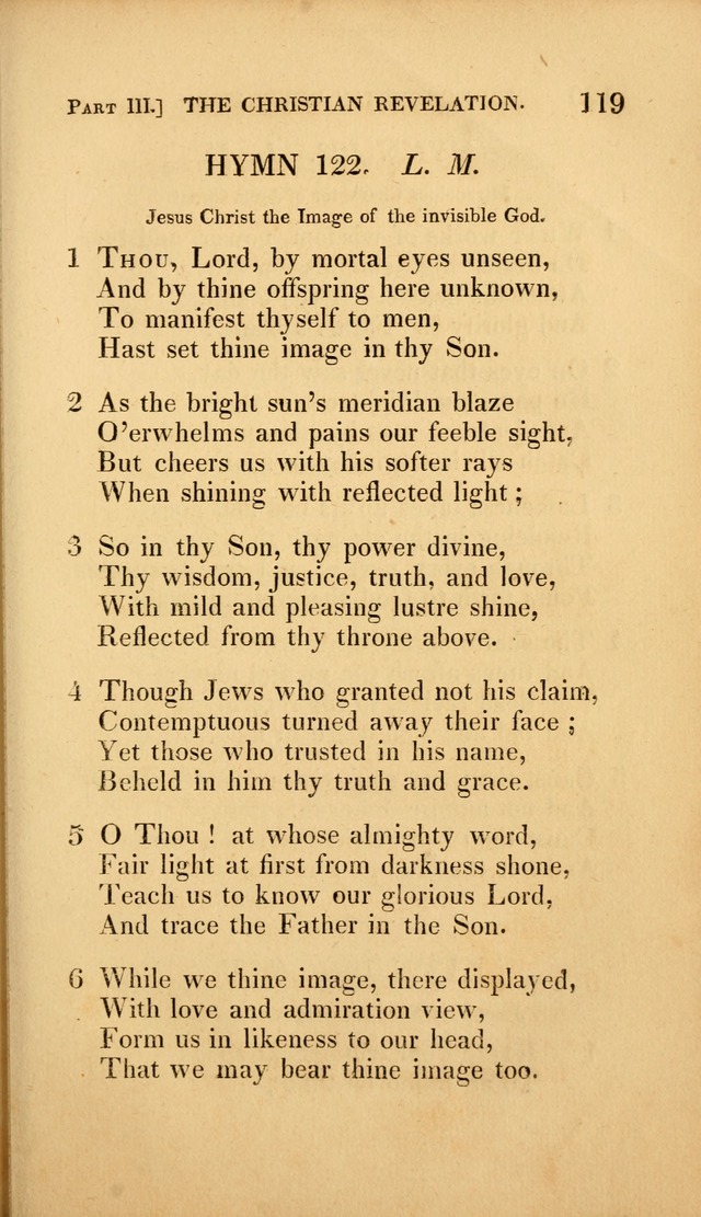 A Selection of Hymns and Psalms: for social and private worship (3rd ed. corr.) page 119