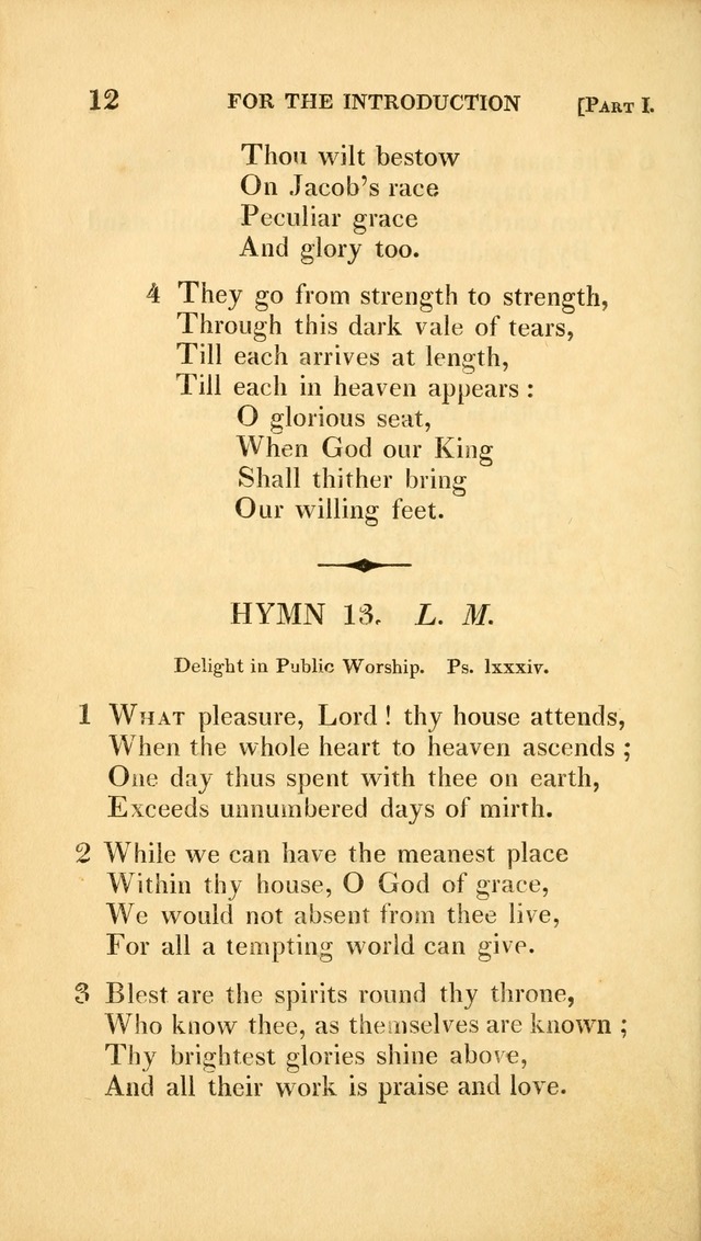 A Selection of Hymns and Psalms: for social and private worship (3rd ed. corr.) page 12