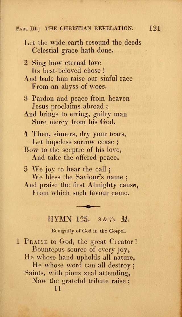 A Selection of Hymns and Psalms: for social and private worship (3rd ed. corr.) page 121