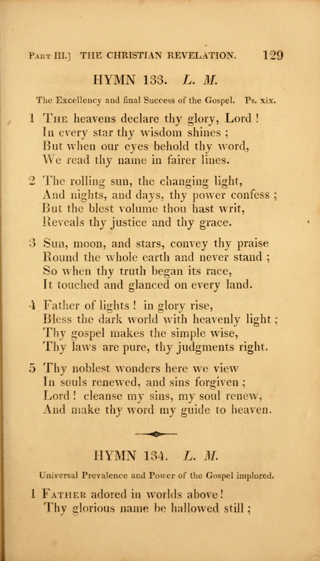 A Selection of Hymns and Psalms: for social and private worship (3rd ed. corr.) page 129
