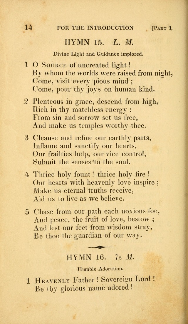 A Selection of Hymns and Psalms: for social and private worship (3rd ed. corr.) page 14