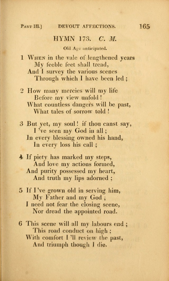 A Selection of Hymns and Psalms: for social and private worship (3rd ed. corr.) page 165