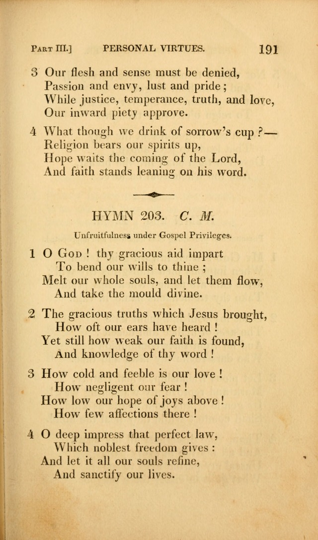 A Selection of Hymns and Psalms: for social and private worship (3rd ed. corr.) page 191