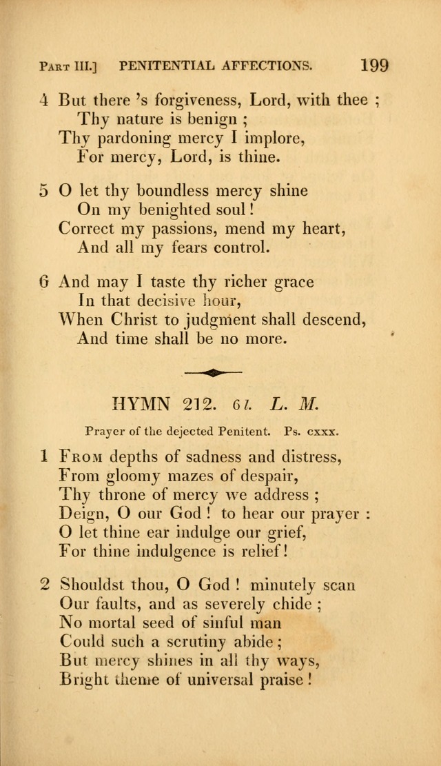 A Selection of Hymns and Psalms: for social and private worship (3rd ed. corr.) page 199