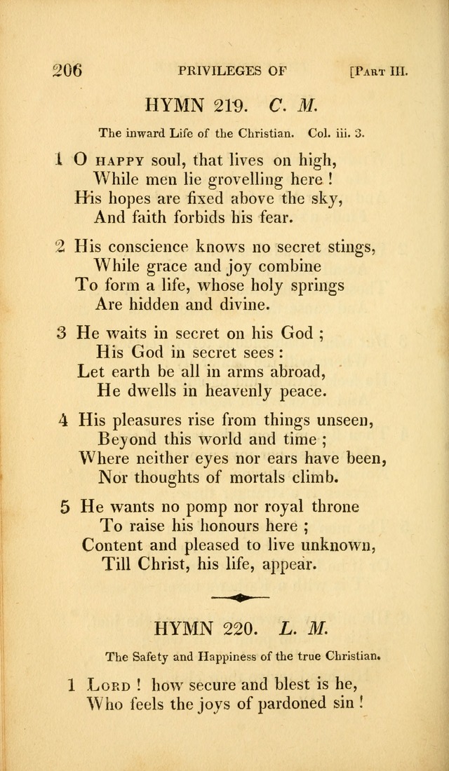 A Selection of Hymns and Psalms: for social and private worship (3rd ed. corr.) page 206