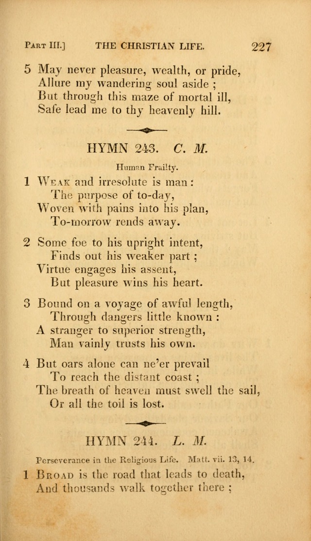 A Selection of Hymns and Psalms: for social and private worship (3rd ed. corr.) page 227