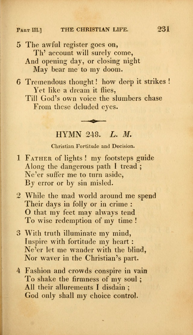A Selection of Hymns and Psalms: for social and private worship (3rd ed. corr.) page 231