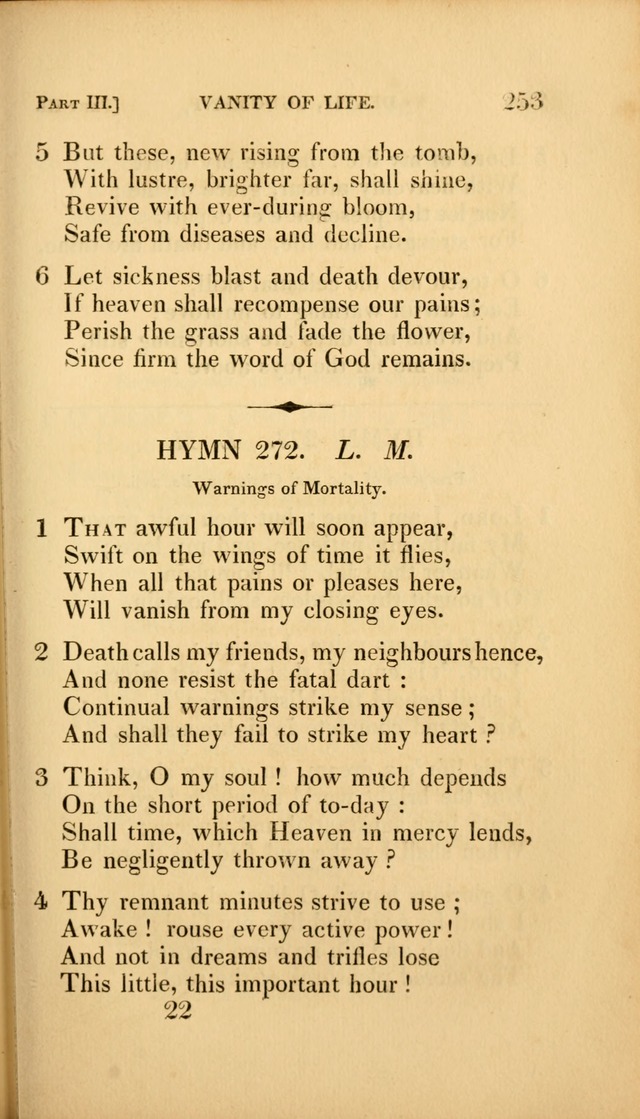 A Selection of Hymns and Psalms: for social and private worship (3rd ed. corr.) page 253