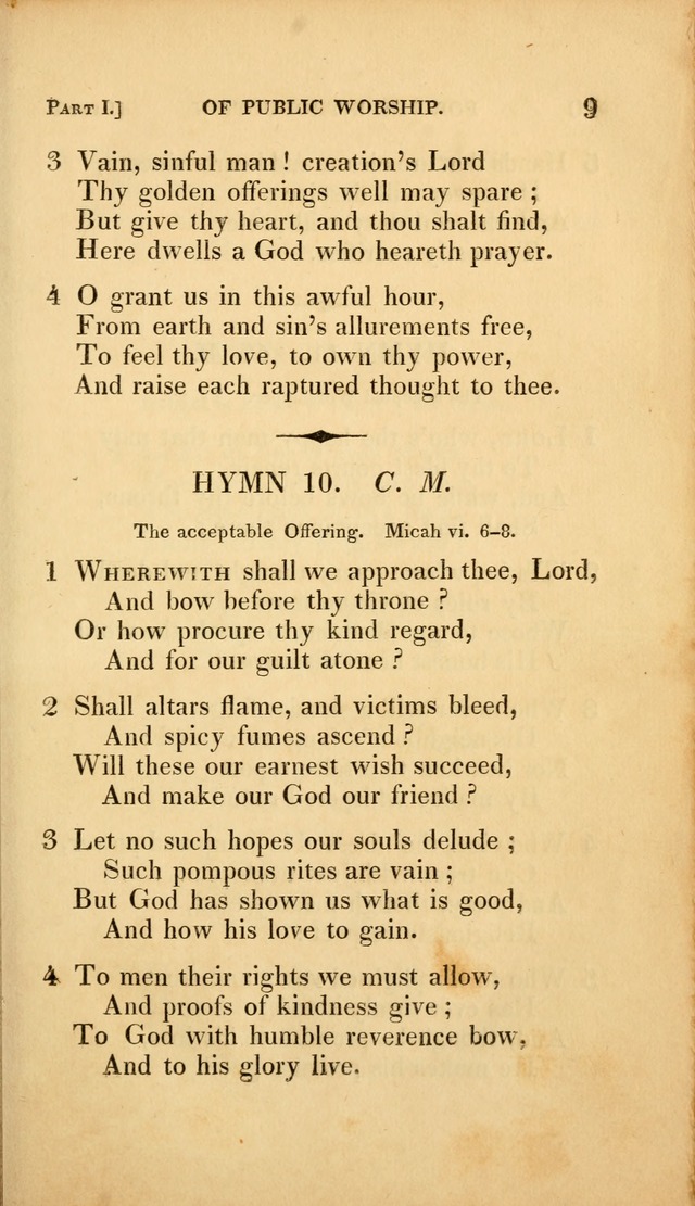 A Selection of Hymns and Psalms: for social and private worship (3rd ed. corr.) page 9