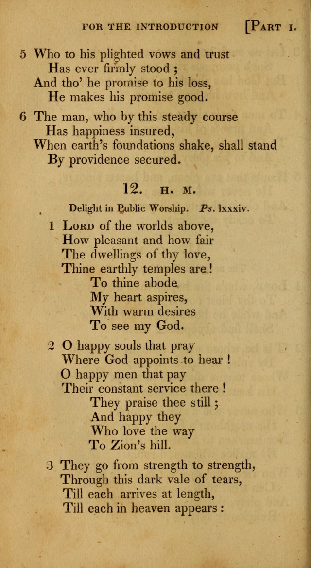 A Selection of Hymns and Psalms for Social and Private Worship (6th ed.) page 10
