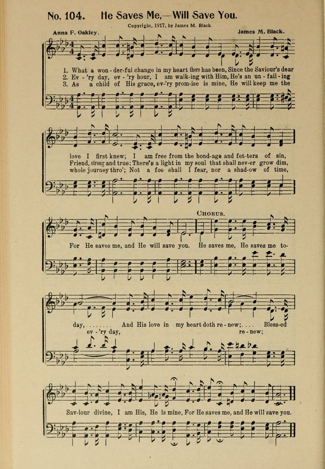 Songs of Help: for the Sunday school, evangelistic and church services page 104