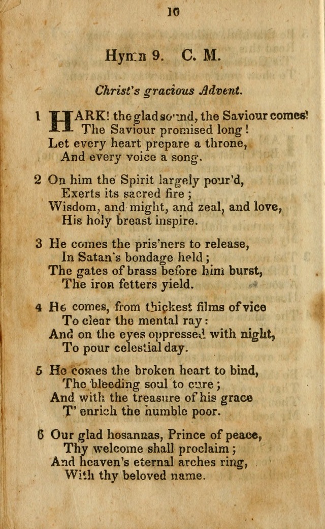 Selection of Hymns for the Sunday School Union of the Methodist Episcopal Church page 10