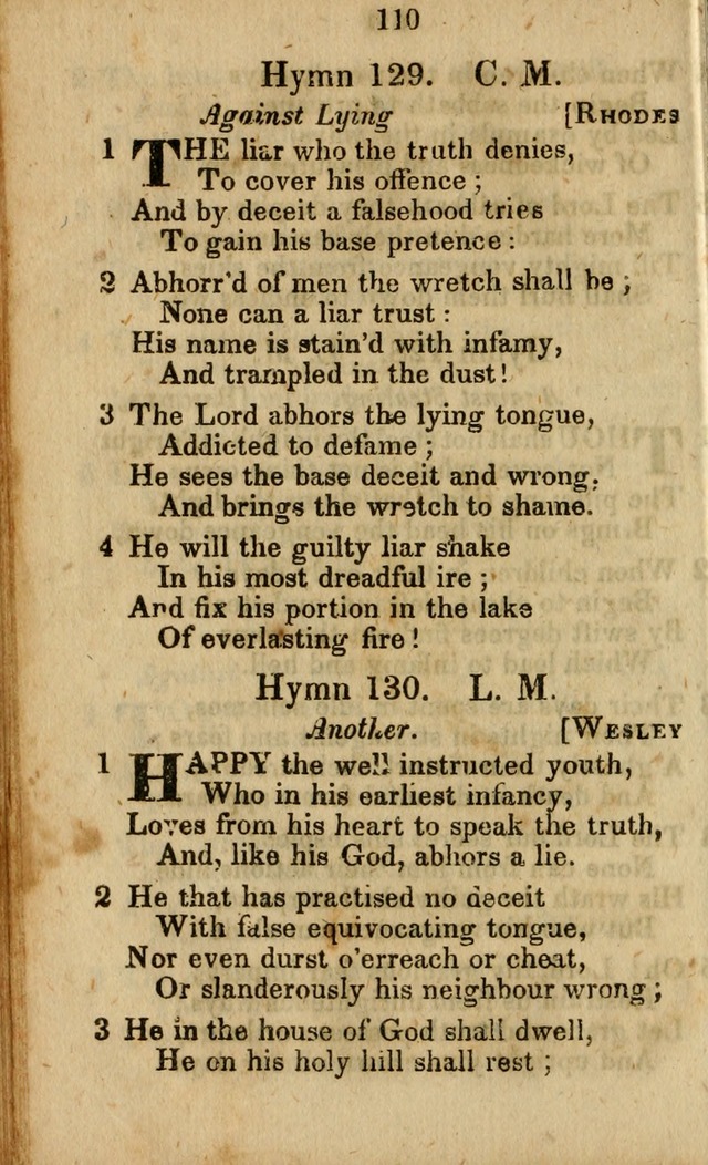 Selection of Hymns for the Sunday School Union of the Methodist Episcopal Church page 110