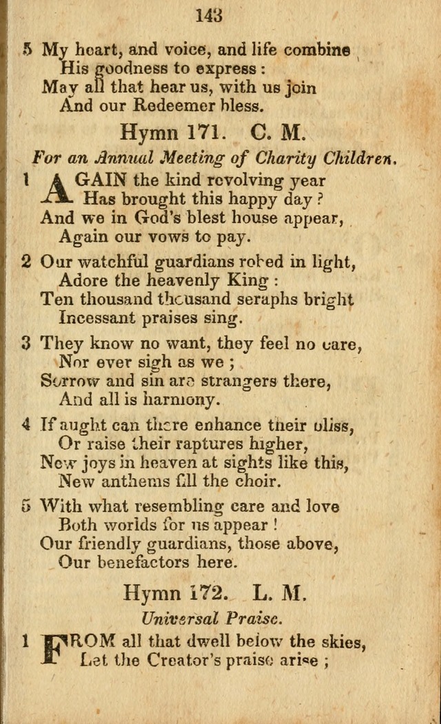 Selection of Hymns for the Sunday School Union of the Methodist Episcopal Church page 143