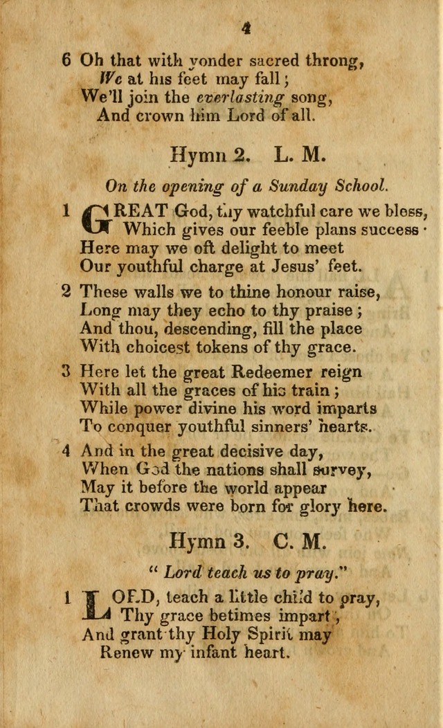Selection of Hymns for the Sunday School Union of the Methodist Episcopal Church page 4