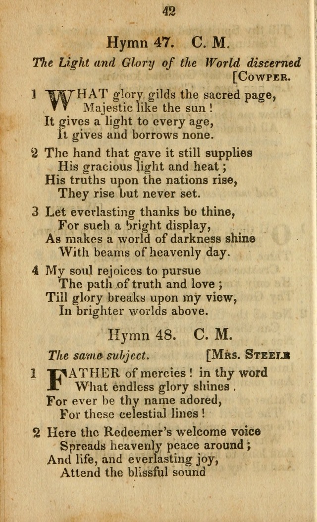 Selection of Hymns for the Sunday School Union of the Methodist Episcopal Church page 42
