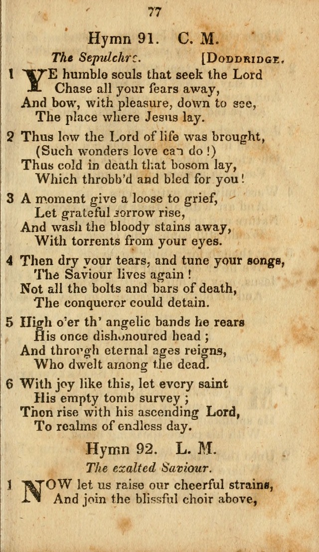 Selection of Hymns for the Sunday School Union of the Methodist Episcopal Church page 77