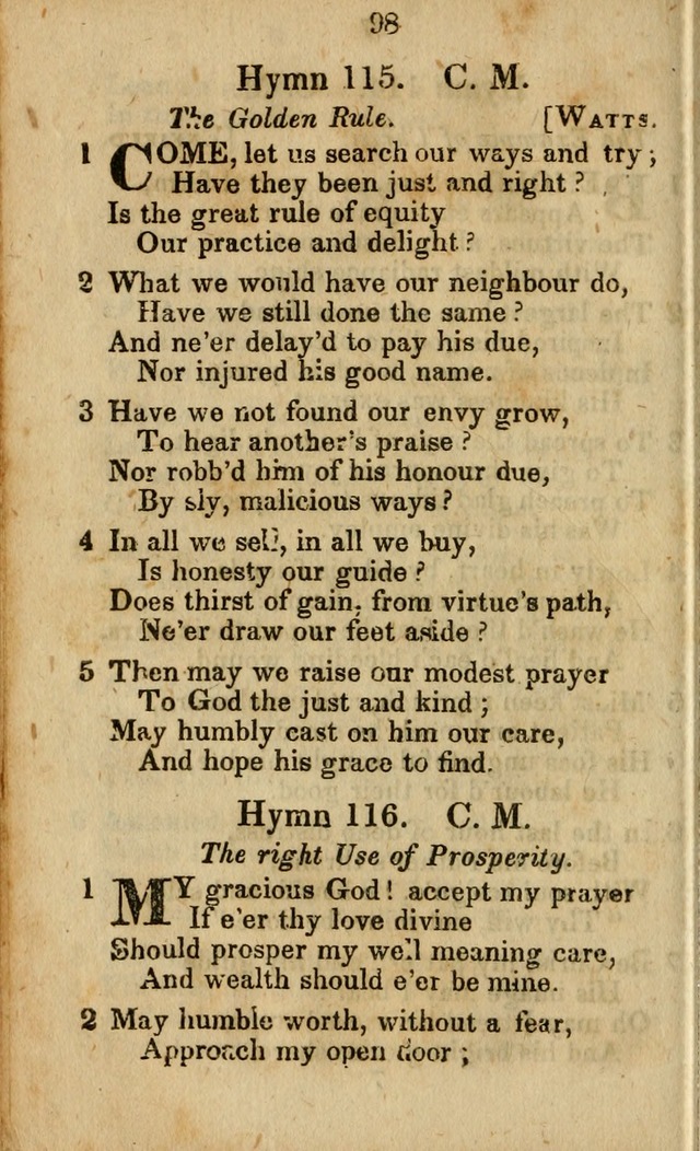 Selection of Hymns for the Sunday School Union of the Methodist Episcopal Church page 98
