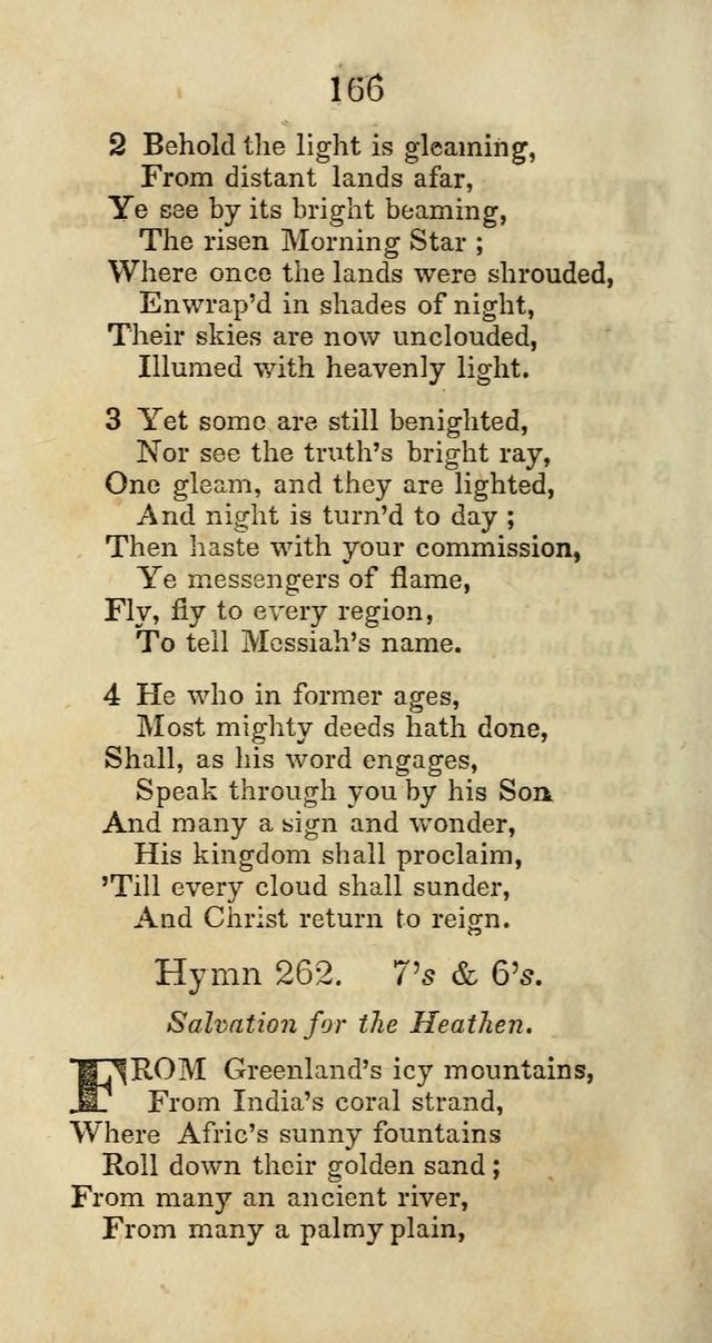 Selection of Hymns for the Sunday School Union of the Methodist Episcopal Church page 166