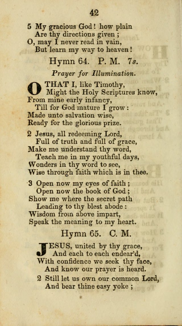 Selection of Hymns for the Sunday School Union of the Methodist Episcopal Church page 42