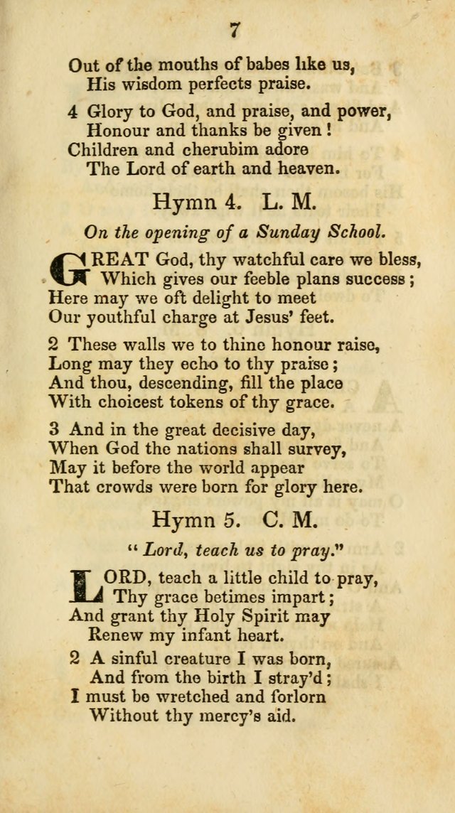 Selection of Hymns for the Sunday School Union of the Methodist Episcopal Church page 7