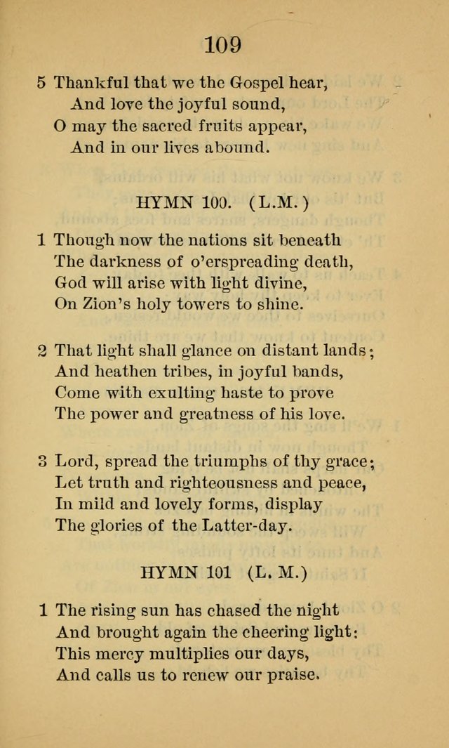 Sacred Hymns and Spiritual Songs, for the Church of Jesus Christ of Latter-Day Saints. (14th ed.) page 112
