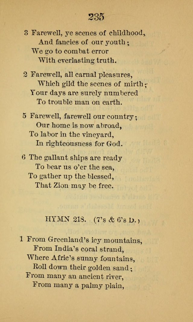 Sacred Hymns and Spiritual Songs, for the Church of Jesus Christ of Latter-Day Saints. (14th ed.) page 238