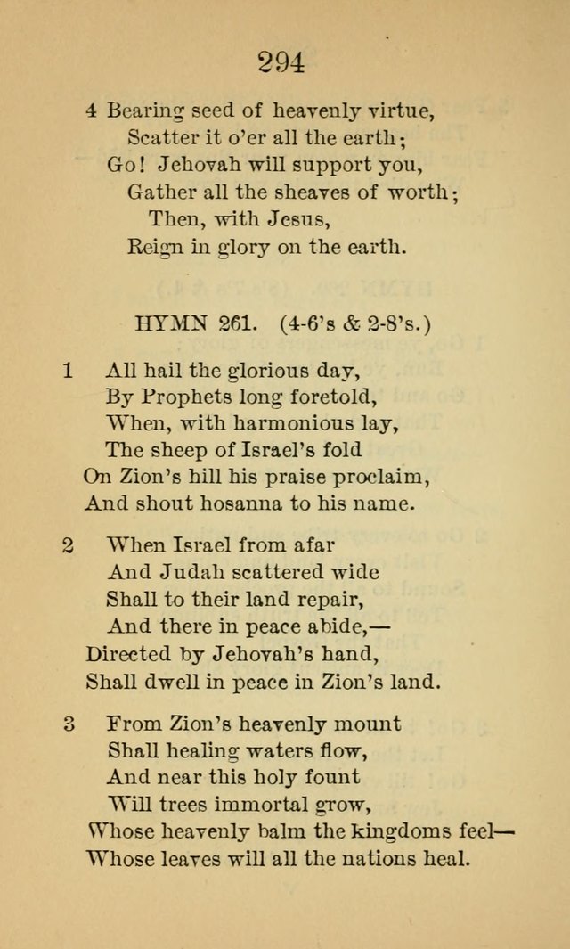 Sacred Hymns and Spiritual Songs, for the Church of Jesus Christ of Latter-Day Saints. (14th ed.) page 297