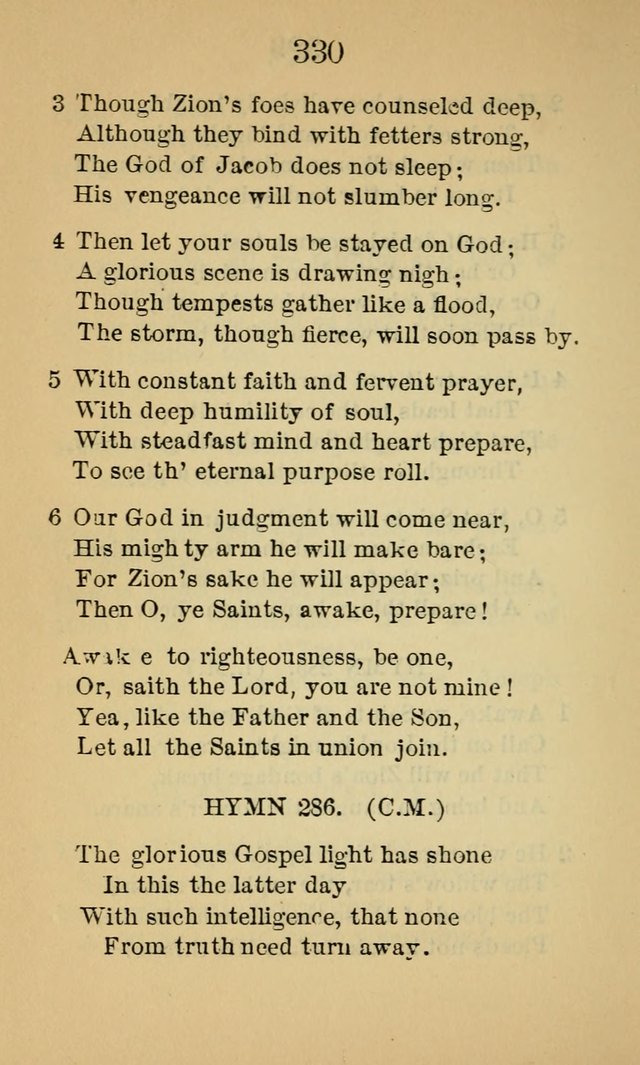 Sacred Hymns and Spiritual Songs, for the Church of Jesus Christ of Latter-Day Saints. (14th ed.) page 333