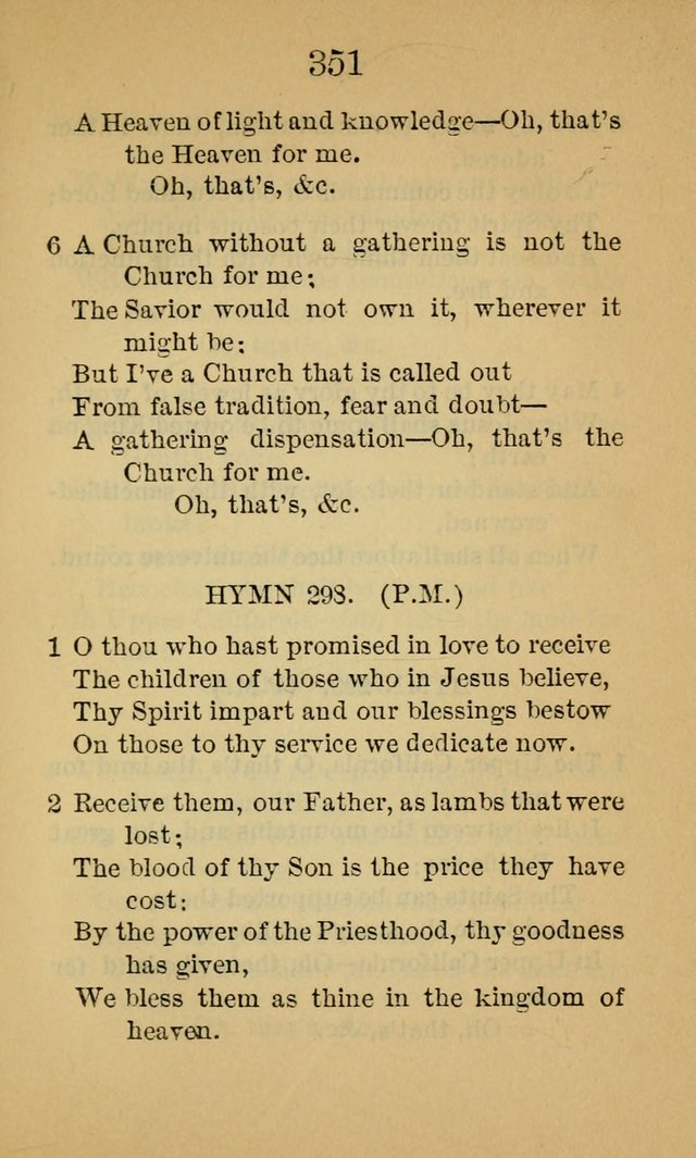 Sacred Hymns and Spiritual Songs, for the Church of Jesus Christ of Latter-Day Saints. (14th ed.) page 354