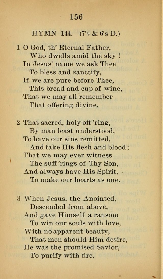 Sacred Hymns and Spiritual Songs for the Church of Jesus Christ of Latter-Day Saints (20th ed.) page 156