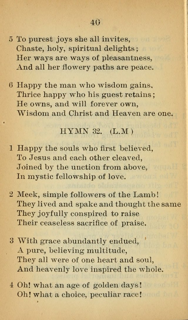 Sacred Hymns and Spiritual Songs for the Church of Jesus Christ of Latter-Day Saints (20th ed.) page 40