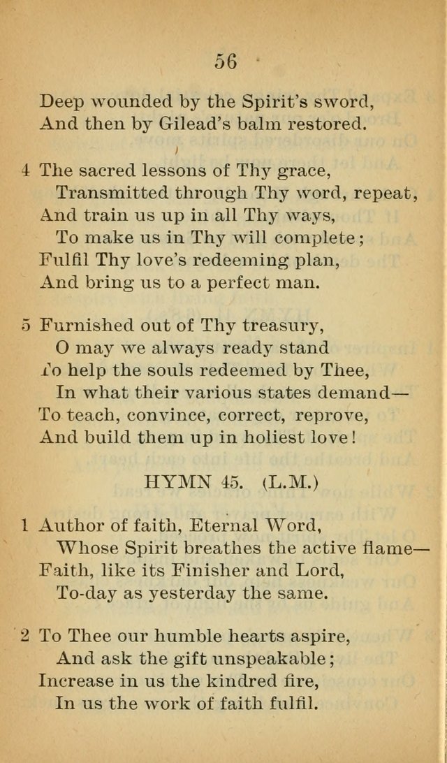 Sacred Hymns and Spiritual Songs for the Church of Jesus Christ of Latter-Day Saints (20th ed.) page 56