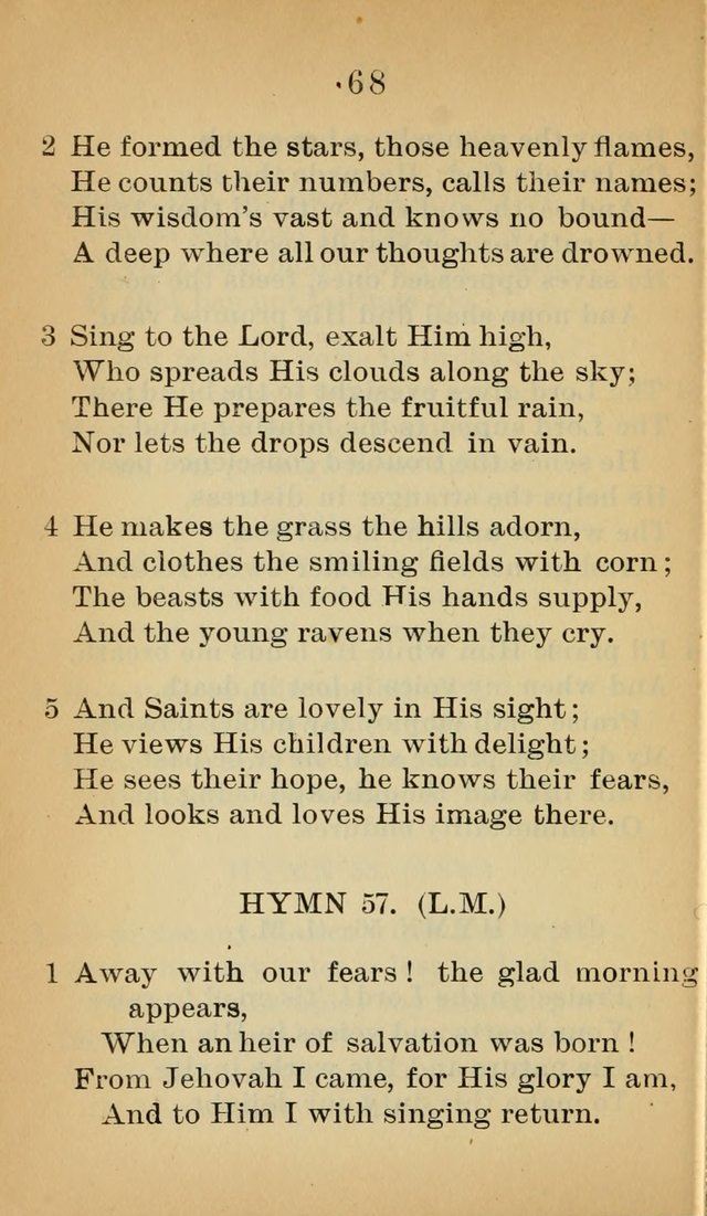 Sacred Hymns and Spiritual Songs for the Church of Jesus Christ of Latter-Day Saints (20th ed.) page 68