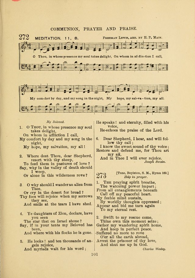 Sacred Hymns and Tunes: designed to be used by the Wesleyan Methodist Connection (or Church) of America page 101