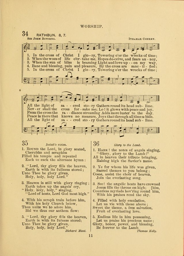 Sacred Hymns and Tunes: designed to be used by the Wesleyan Methodist Connection (or Church) of America page 11