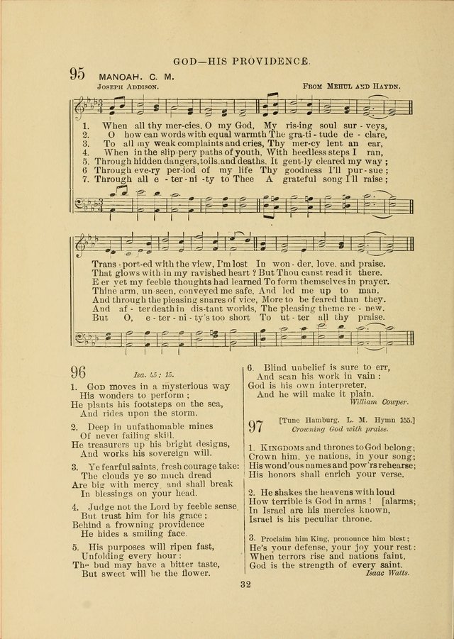 Sacred Hymns and Tunes: designed to be used by the Wesleyan Methodist Connection (or Church) of America page 32