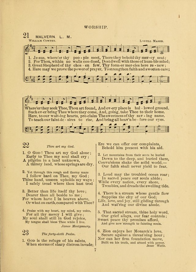 Sacred Hymns and Tunes: designed to be used by the Wesleyan Methodist Connection (or Church) of America page 7