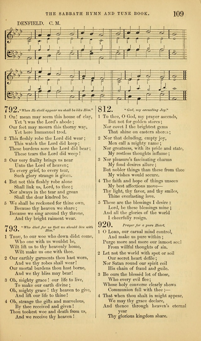 The Sabbath Hymn and Tune Book: for the service of song in the house of  the Lord page 111