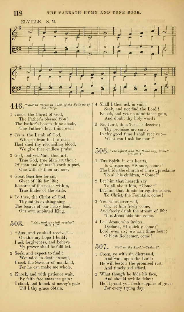 The Sabbath Hymn and Tune Book: for the service of song in the house of  the Lord page 120