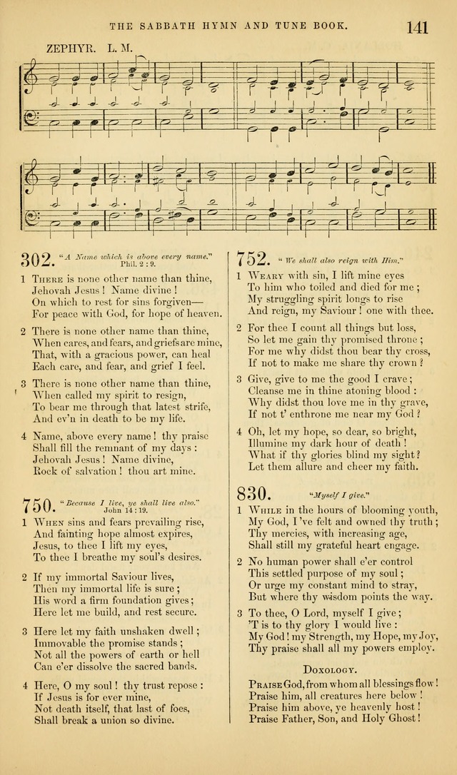 The Sabbath Hymn and Tune Book: for the service of song in the house of  the Lord page 143