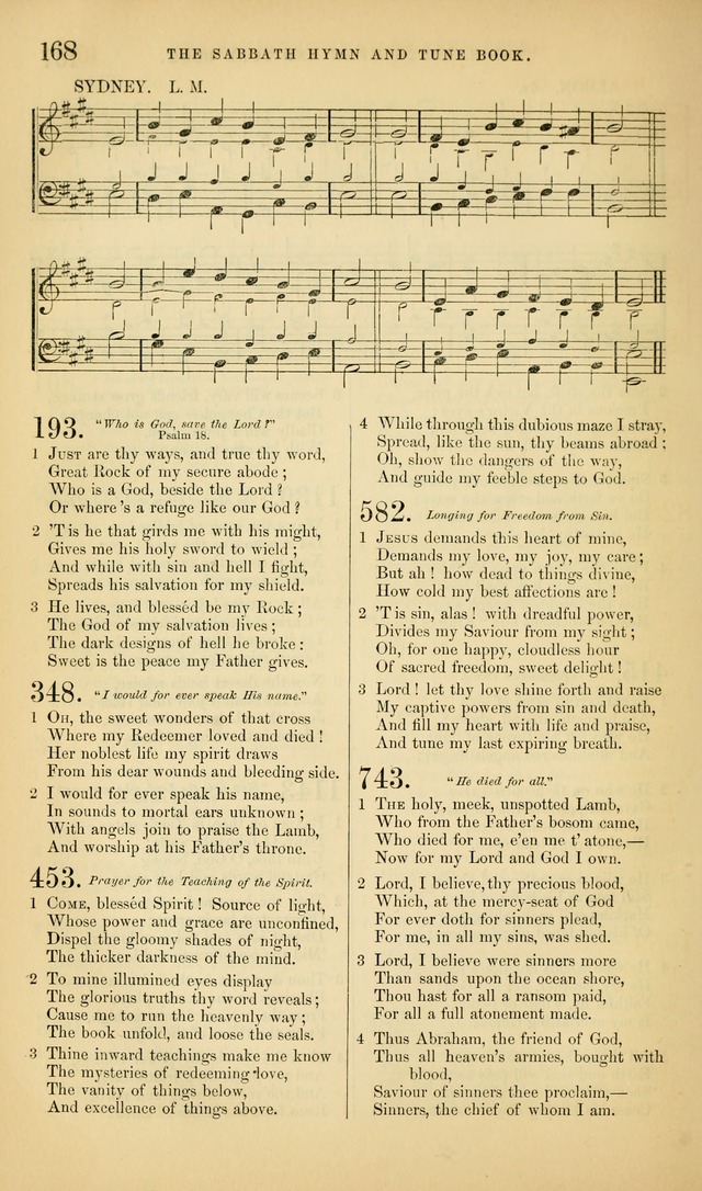 The Sabbath Hymn and Tune Book: for the service of song in the house of  the Lord page 170