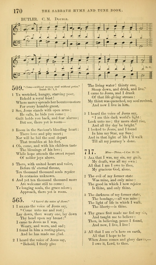 The Sabbath Hymn and Tune Book: for the service of song in the house of  the Lord page 172